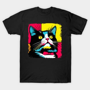 Tuxedo Cat Pop Art - Cat Lover Gift T-Shirt
